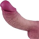 7,8 cm Durchmesser riesiger dicker Dildo, 27 cm XXL realistischer Silikon-Penis mit riesigem Hodensack und starkem Saugnapf, extra langer Anal-Dildo, dickes G-Punkt-Spielzeug für erfahrene Nutzer