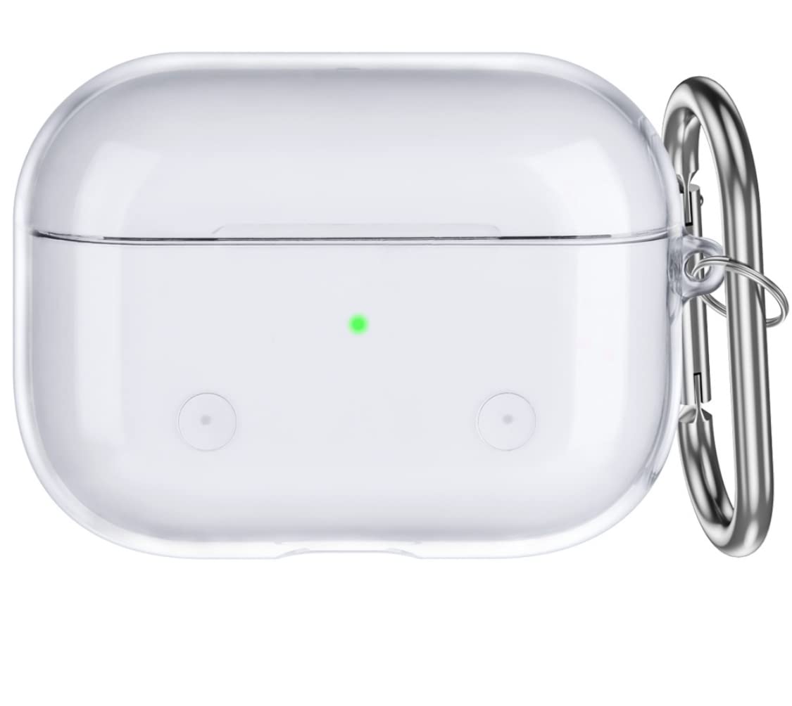 Luxury AirPods Case Clear - Protective - Hard Shell Shockproof Fundas Cover with Keychain for AirPods (Airpods 3)