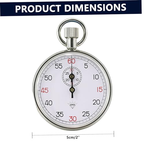 Chronomètre analogique 13 rubis mécanique avec cadran blanc durable