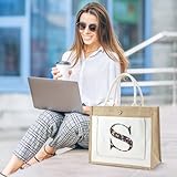 Zoom IMG-2 dzmuero borsa juta di tela Zoom IMG-2 dzmuero borsa juta di tela