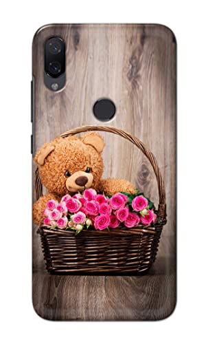 Image of PRINTFIDAA Roses and Teddy Bear in The Wicker Hard Back Cover for Mi Play Back Cover -(P6) KAT1004