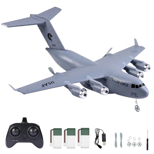 Hylukon RC Airplane, C-17 Globemaster III Military Transport Aircraft, 2CH 2.4GHz RC Plane Ready to...