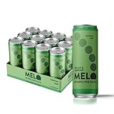 Melo Sparkling Kava Drink, Tahitian Lime, Non-Alcoholic, Sugar Free, Zero-Calorie Refreshing Beverage, 12 Pack, 12 oz Cans