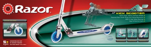 Razor A3 Kick Scooter For Kids Ages 5+ - Foldable, Lightweight, Large Wheels, Front Vibration Reducing System, Adjustable Handlebars, For Riders Up To 143 Lbs #TOP4