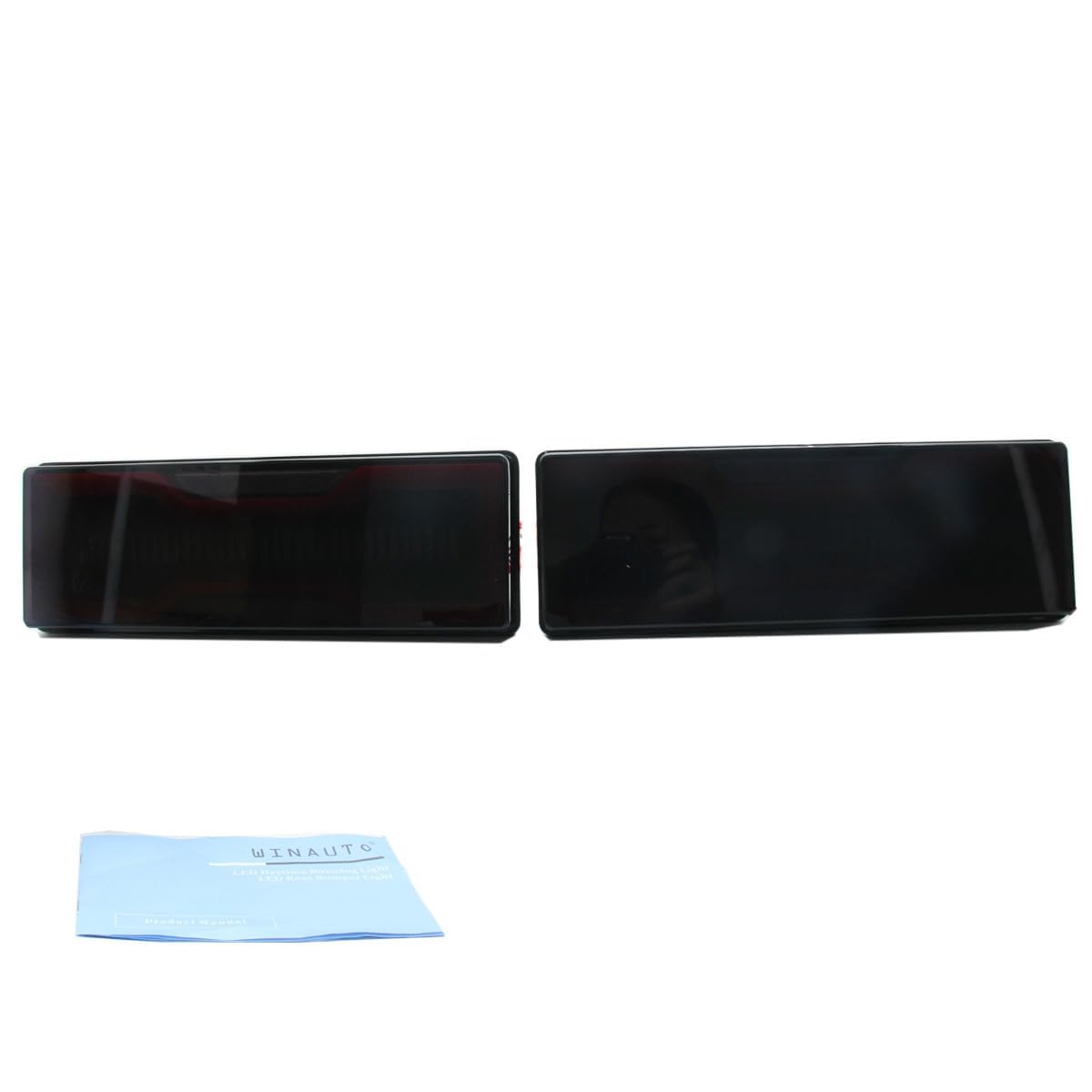 LUISAS Luci Posteriori Auto per Land Cruiser with Red Color 2010-2020,Auto Posteriore Inferiore Paraurti Luce Freno Retromarcia Lampada Coda Luce Retromarcia