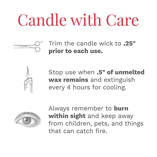 Candle-lite Scented Candles, Apple Cinnamon Crisp Fragrance, One 10 oz. Three Wick Aromatherapy Candle with 20-40 Hours of Burn Time, Red Color - Thumbnail 7