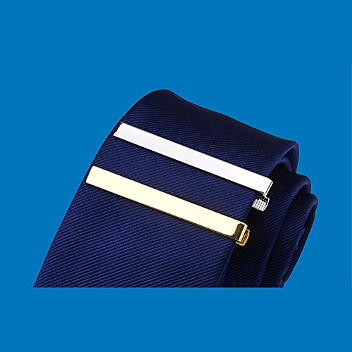 Men Metal Silver Tone Simple Necktie Tie Bar Clasp Clip (Sliver) #TOP6