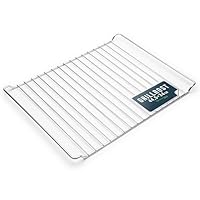 Backofengitter 44,5 cm x 34 cm Backrost Grillrost Ofengitter kompatibel mit Whirlpool 481245819334 GRD001 Bauknecht Ignis Indesit Ikea für Backofen silber verchromt - altes Gitter vorher messen