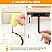 Fitnice Self Adhesive Banana Hook Under Cabinet Foldable Banana Hanger Black Metal Under Counter Banana Hook to Keep Bananas Fresh Banana Holder for Kitchen RV Space Saving