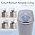 5 Gallon Motion Senor Bathroom Trash Can with Lid, Automatic Garbage Can Touchless, Smart Plastic Waste Basket for Narrow Spaces, Bathroom, Office, Bedroom, Living Room (Gray)