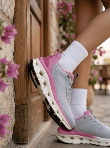 Image of Bacca Bucci BB On-The-Go Women Slip-On Walking & Running Shoes with Stretch Laces and Cushioned Sole