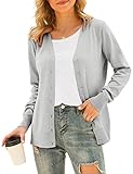 VIISHOW Women's Button Down V Neck Long Sleeve Soft Knit Cardigan Sweaters, Light...