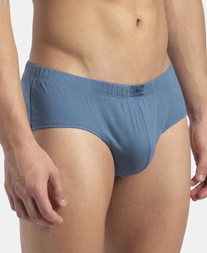 Image of Jockey 8035 Men Super Combed Cotton Solid Brief with Ultrasoft Concealed Waistband