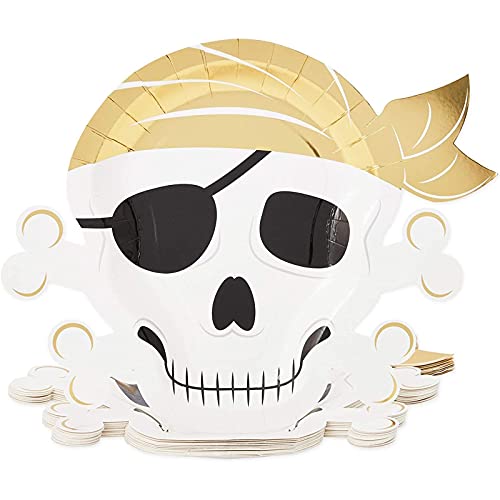 Pirate Skull Party Supplies For Kids Birthday (Serves 24) #TOP4