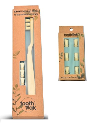 Brosse à dents Miswak, boîte à 6 têtes