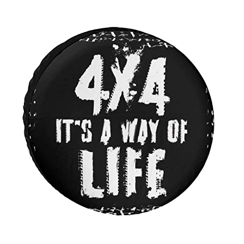 Funda de repuesto para neumáticos de coche, 4x4, My Way of Life, impermeable, a prueba de polvo,...