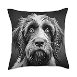 Spinone Italiano Dog Cinematic Photography Co Spinone Italiano Dog Cinematic Photography Throw Pillow, 18x18, Multicolor