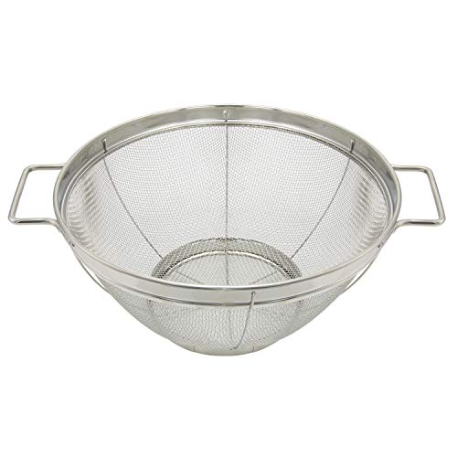 Escurridor Malla Acero Inoxidable Con Asas Ø 22 cm.