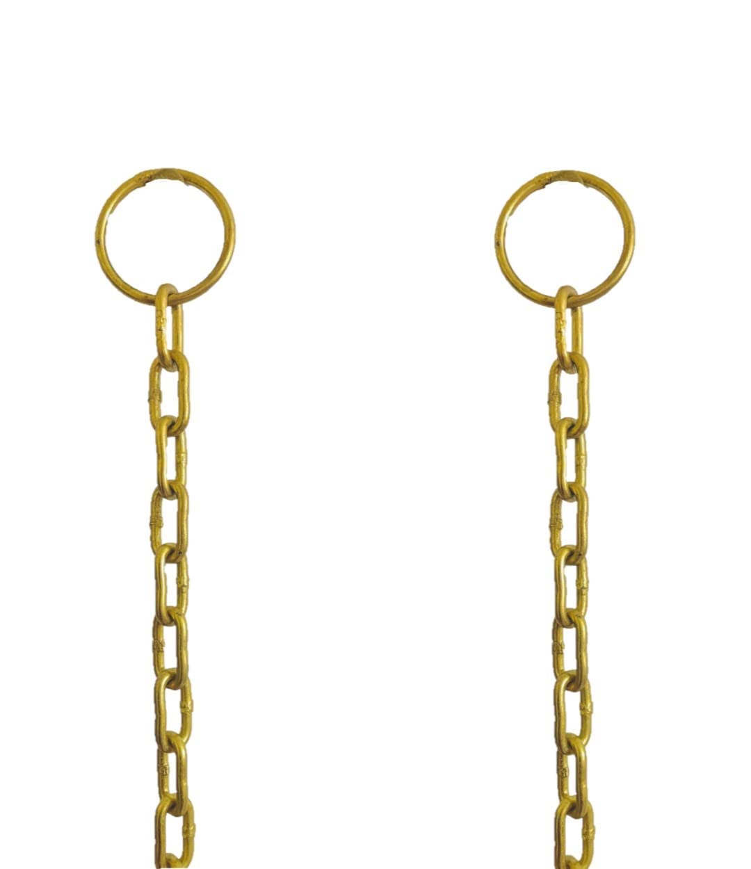 UAPAN Iron Chain with Brass Finish for Hanging Bell Diya with hook (Length of 1.6 Meter, Gold) (Pack of 2, 5 Feet) (B09JN4D64G) Amazon Price History, Amazon Price Tracker