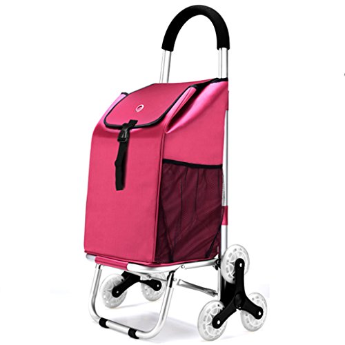 XXHDEE Aluminum Alloy Folding Portable Climbing Shopping Cart Shopping Cart Small Cart Trolley Cart Trolley Cart Trolley Trailer stacking chair