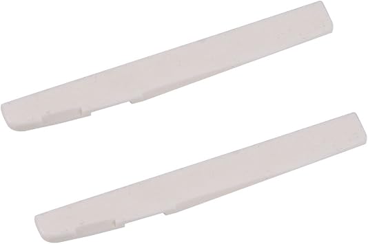 WANDIC 2PCS 6 String Folk Acoustic Guitar Buffalo Bone Bridge Saddle for Taylor Martin Guitar Parts