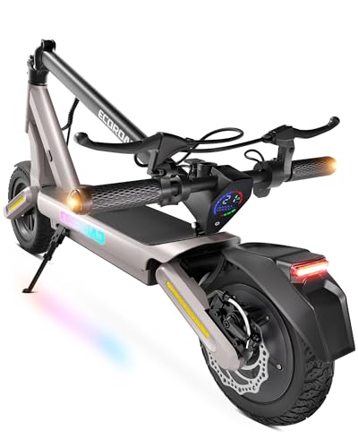 Image of ECOROAD Electric Scooter,25MPH-32MPH, 18-50 Miles Range, 330LBS Load, Off-Road Tires, RGB Lights & APP Control