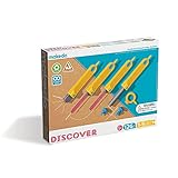 Makedo Discover | 126 Piece Cardboard Construction Toolbox for 1-5 Makers | STEM and STEAM Educational Toys for Kids | at Home Play + Classroom Learning | Reusable Tools for Boys and Girls Age 5+