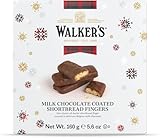 Walkerβs Shortbread Milk Chocolate Coated Shortbread Fingers - 8-Count Christmas Cookie Box -Authentic Shortbread Cookies from Scotland
