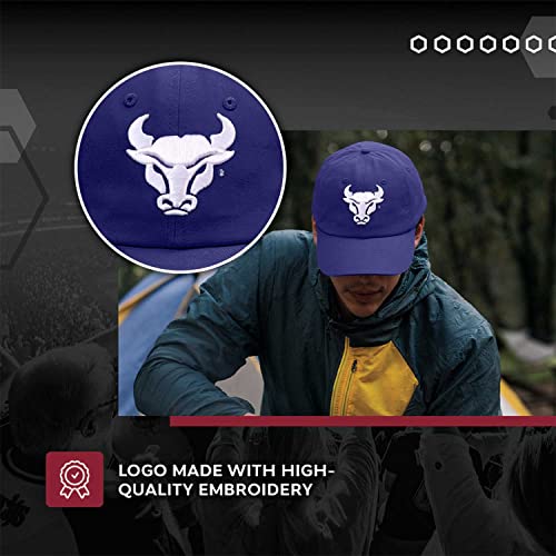 The-Game-NCAA-Adult-Relaxed-Fit-Logo-Hat-Embroidered-Logo-100-Cotton-Elevate-Your-Style-and-Show-Your-Team-Spirit-Buffalo-Bulls-Blue-Adult-Adjustable