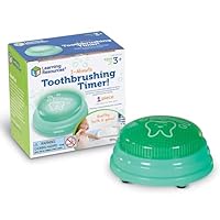 Learning Resources Zahnputz-Timer für Kinder – 2-Minuten Timer mit Licht & Klang – Lernspiel für tägliche Zahnpflege – Geschenkidee ab 3 Jahren – Für Bad & Reise