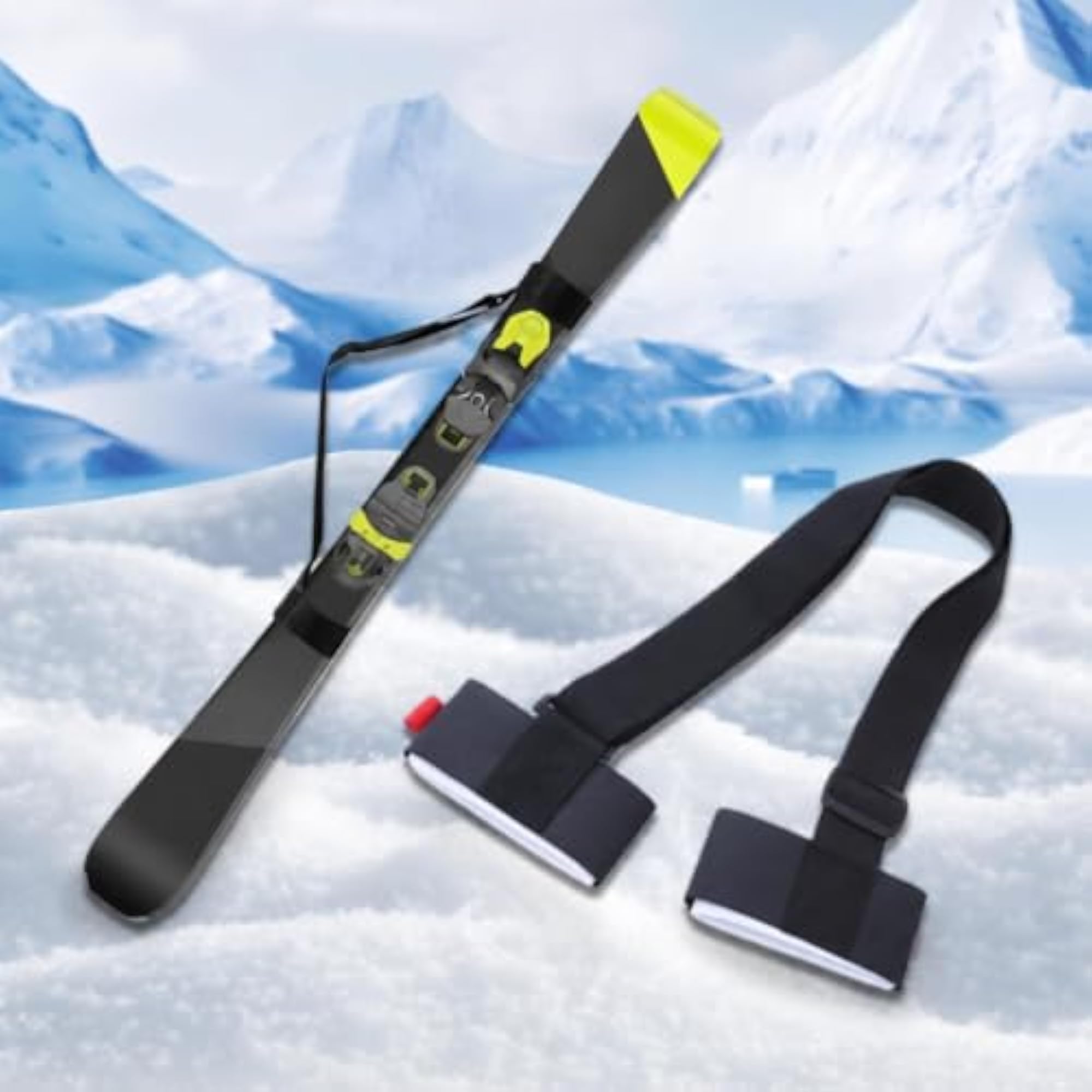 Adjustable Ski Carrying Strap, Padded for Comfort