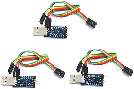 DollaTek 3Pcs CP2104 seriell Konverter USB 2.0 zu UART 6PIN Modul TTL-kompatibel mit und Besser als CP2102