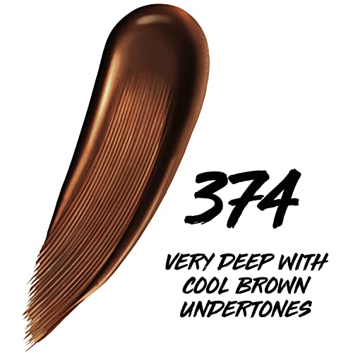 Image of Maybelline Super Stay Up to 24HR Skin Tint, Radiant Light-to-Medium Coverage Foundation, Makeup Infused With Vitamin C, 374, 1 Count