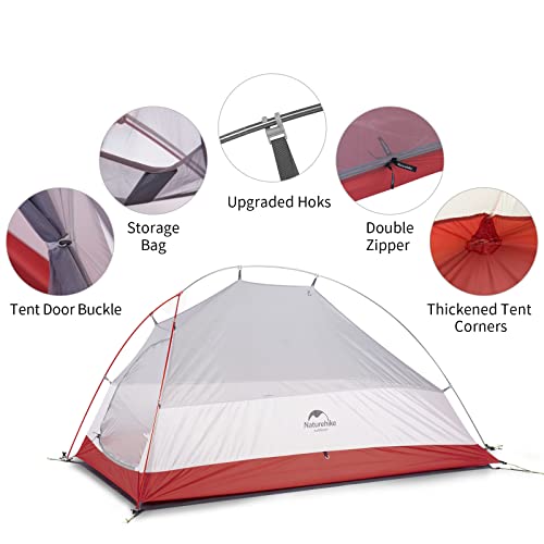 Naturehike Cloud-Up 1 Person Tent Lightweight Backpacking Tent For One Man, Single Person, One Person Tent For Camping Hiking Backpacking #TOP2