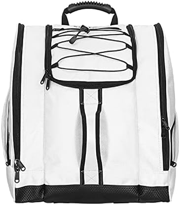 SoarOwl Ski Boot Bag –Skiing Travel Luggage, Excellent for Travel with Waterproof Exterior & Bottom - for Men, Women and Youth (C-White)