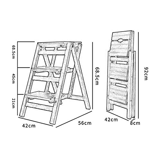 Escabeau portatif pliant et polyvalent pour tâches ménagères - 4