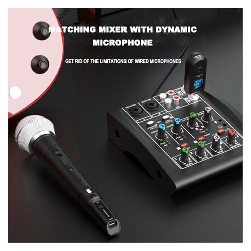 Convertidor Inalámbrico para Micrófono XLR, Transmisor y Receptor para Sistema Cableado a Inalámbrico, Compatible con Mezclador de Audio, Micrófono Dinámico y Guitarra Eléctrica (2 micrófonos) miniatura 5