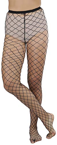 Image of ToBeInStyle Women's Large Mesh Fishnet Patterned Pantyhose Tights