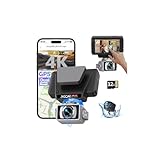 2026 AI Drive Assist 5G WiFi Dash Cam Front and Rear, UHD 4K+1080P, ADAS & GPS, 360° Rotating Front x Free 32GB Card Dual Dashcam, 3' Touch Screen, 24H Parking Mode, Support 512GB Max