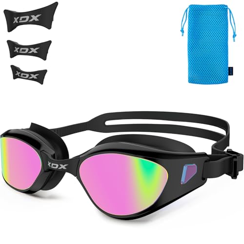 XDX Swim Goggles, Anti-Fog Pool Goggles with Detachable Lenses UV Protection Swimming Goggles for...