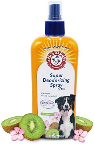 Arm & Hammer for Pets Super Deodorizing Spray for Dogs | Best Odor Eliminating Spray for All Dogs & Puppies | Fresh Kiwi Blossom Scent That Smells Great, 8 Ounces