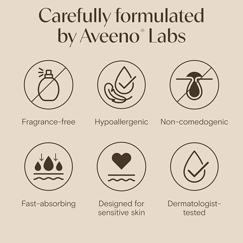 Aveeno Calm + Restore Oat Gel Facial Moisturizer for Sensitive Skin, Fast-Absorbing, Soothing Lightweight Gel Cream with Prebiotic Oat & Feverfew, Fragrance-Free & Hypoallergenic, 1.7 oz