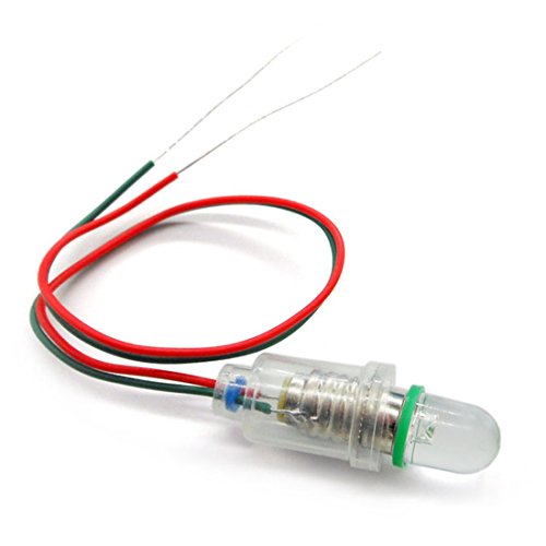 Speller 12PCS E10 Screw-Mount Bulbs Holder E10 LED Light Lamp Socket with 8.6" Lead Wires for E10 Miniature Screw Base Light Bulbs, Student Experiment, Car Lights DIY, Circuit Electrical Test (12)