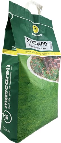 Semillas de césped Mascarell Standard para solucionar calvas en jardines dañados 5 kg