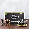Upgraded Helicopter Aromatherapy Solar Rotating Air Freshener, Home and Car Interior Decoration Accessories Drived with Glimmer of Sunlight (Gold) #5