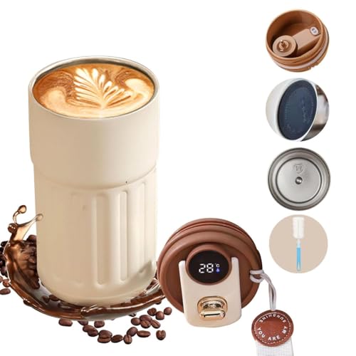 Image of Personalized Coffee Tumbler with Name, Double Wall Insulated Customized Travel Mug with Lid, Coffee Mug for,Men Valentine Day Gifts, Corporate Gifts for Employee (Red)