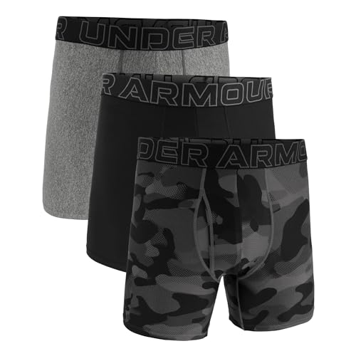 Pack de 3 Bóxers de Algodón Under Armour con pierna de 15 cm para hombre