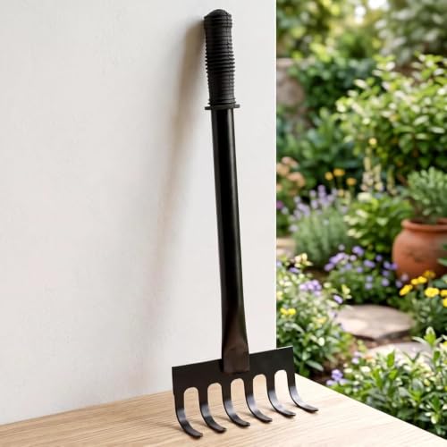 Image of Garden Tools for Home & Nursery Use | Hand Tools for Plant Care & Gardening (6 Teeth Tool Garden Rake)