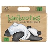 Bamboo Baby Diapers, Totally Chlorine Free for Sensitive Skin for Newborns to XXL. Hypoallergenic & Non Toxic Eco Friendlier Plant-Based Materials. TCF Large Size 4 (28 ct)