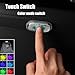 HASAIKA Car Interior Lighting, LED Reading Light, 7 Color Switches, USB Charging Touch Switch Wireless Portable Mini Ambient Light【2Pcs/Pack】